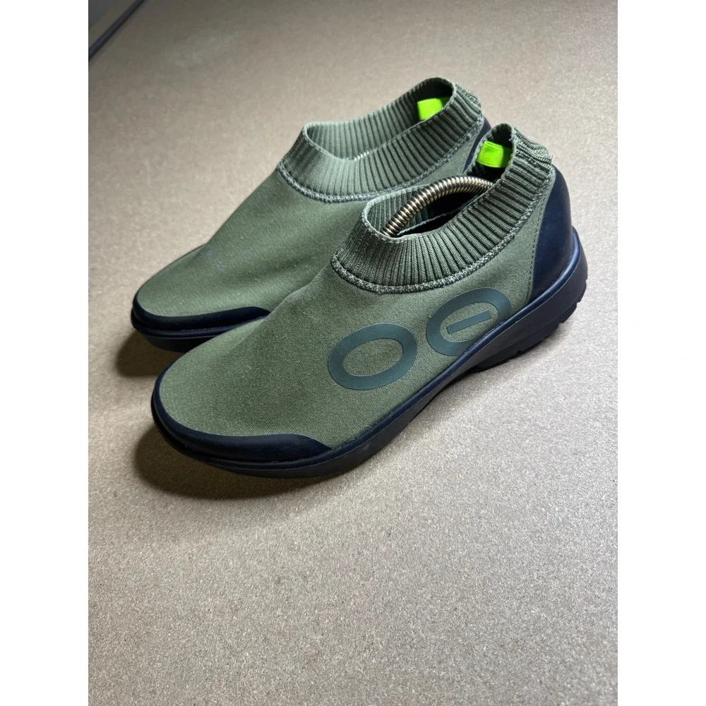 OOFOS OOmg Sport Low Shoe Forest Green Recovery Slip On Mens 11 EU 44